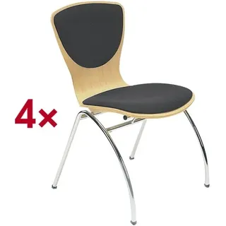 Nowy Styl 4er-Set Stapelstühle »Bingo« grau, 50x46 cm