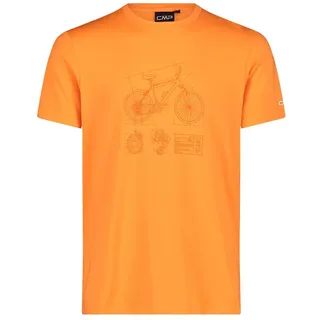 Cmp 39t7567 Short Sleeve T-shirt Orange L Mann
