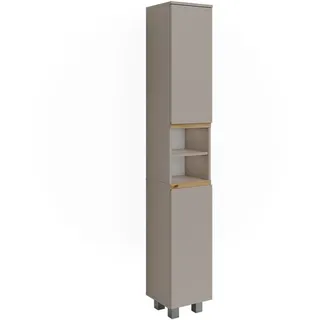 Vicco J-Shape Hochschrank 30,2 x 190 cm Cashmere/Artisan Holz