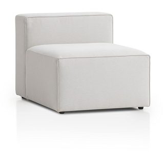 Traumnacht Genua Modular Sofa, individuell kombinierbare Wohnlandschaft, Sitzelement ohne Armteil - strapazierfähiges Möbelgewebe, produziert nach deutschem Qualitätsstandard, weiß
