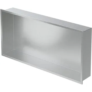luxebath Wandnische Edelstahl 60x30x10 cm, Silber, Duschnische Rahmen, Einbauregal,