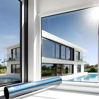 Marapon Spiegelfolie Fenster Sichtschutz Silber 0,445x2 m Fensterfolie blickdicht von aussen tagsüber Sonnenschutzfolie Fenster innen UV Schutz statisch haftend Hitzeschutz Wärmeschutz Innenanbringung
