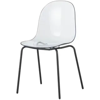 Connubia Schalenstuhl  Academy , transparent/klar , Maße (cm): B: 49 H: 84 T: 51.0