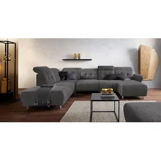 Home Affaire Wohnlandschaft Mikrofaser 2-Sitzer Grau