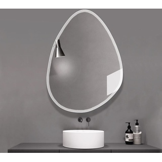 Großer Unregelmäßiger Spiegel, Moderner Asymmetrischer Spiegel, Tropfenförmiger Spiegel Mit Abgeschrägter Kante, Verdickter (4mm) Hochauflösender Badezimmerspiegel (Size : 40x54cm/15.7x21.2in)