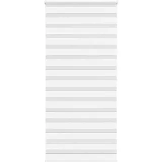 vidaXL Doppelrollo 100 x 200 cm Zebra/weiß