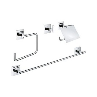 Grohe Start Cube Bad-Set 4 in 1 41115000 Chrom, Bad Accessoires Set