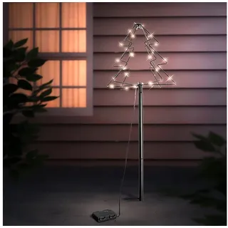 Mojawo Wegeleuchte Metall 52 LEDs Batterie schwarz