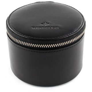 Windrose Basic Collection Nappa Schmucketui Leder 10 cm Schwarz Damen