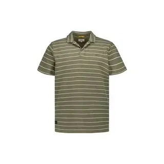 camel active Herren Polo-Shirt grün gestreift, grün, Frühjahr/Sommer 2026