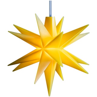 gelber Baby LED-Stern Decotrend Sterntaler 8 cm - drinnen