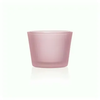 Sandra Rich Teelichthalter Teelichtglas "PROMO" Ø 6 x 4,5cm, Windlicht Kerzenglas MATT rosa