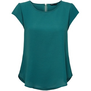 Only Damen T-Shirt onlVIC S/S SOLID Deep Blau 15142784 36