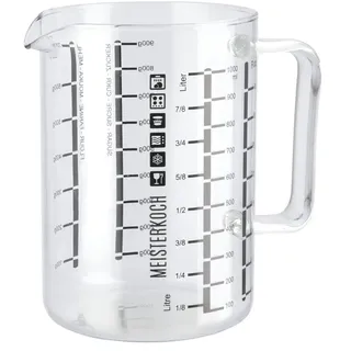 Meisterkoch Messbecher 1L  Optimus , transparent/klar , Glas , Borosilikatglas , Maße (cm): H: 15  Ø: 10.6