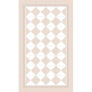 DobleUve Estudio Vinyl Teppich Imperial | Beige | 120x200 cm | Waschbarer Rutschfester Küchenläufer | Kinder | Vinylboden | Vinylteppich für Wohnzimmer