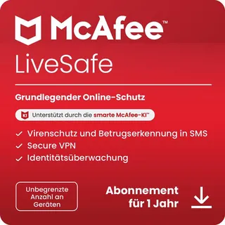 McAfee LiveSafe 2026 Unlimited ESD Win Mac Android iOS