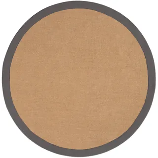 carpetfine Sisal Sisalteppich Ø 160 cm Grau