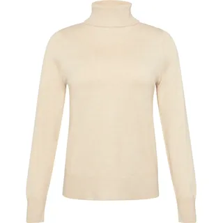 Feinstrickpullover mit Rollkragen - braun - 48