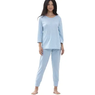 Mey Nachtwäsche Serie Emelie Damen Schlafanzüge 7/8 Dream Blue M(40) - M