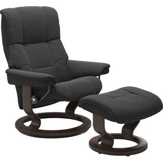 Relaxsessel STRESSLESS "Mayfair" Sessel Gr. Microfaser DINAMICA, Classic Base Wenge, Relaxfunktion-Drehfunktion-PlusTMSystem-Gleitsystem, B/H/T: 79 cm x 101 cm x 73 cm, grau (charcoal dinamica) Lesesessel und Relaxsessel mit Classic Base, Größe S, M & L, Gestell Wenge
