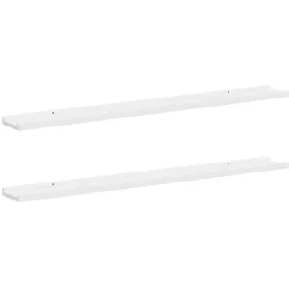 vidaXL Wandregal 100 x 9 x 3 cm Weiß