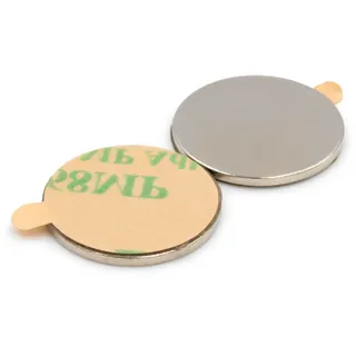 Neodym-magnet, Zylinder, 15 X 1 Mm, 3m-kleber, Selbstklebend, Rund, Hunter