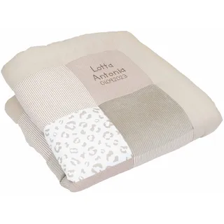 ULLENBOOM personalisierbare Krabbeldecke für Baby 100x100 cm - Dick & weich | Perfekt als Geschenk, Außenmaterial: 100% Baumwolle, OEKO-TEX zertifiziert, Made in EU, Individuell angefertigt