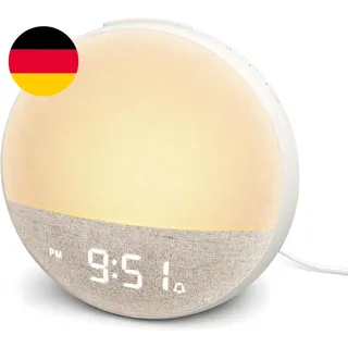Tageslichtwecker Mit 30 Naturgeräuschen,Lichtwecker Sonnenaufgang Wecker Mit Wak