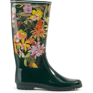 Aigle Venise Print Gummistiefel Grün 36