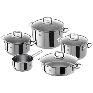 Zwilling Quadro – 5 teiliges Set Kochgeschirr, Silber, 58 x 35 x 30 cm