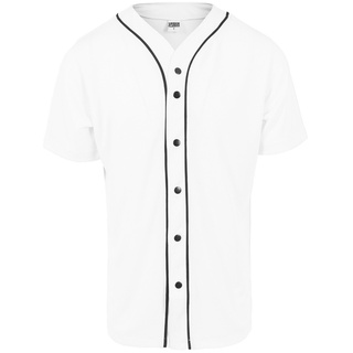 Urban Classics Herren Baseball Mesh Jersey Hemd Weiß M