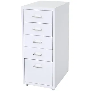 Proregal Housten Rollcontainer 69x28x41 cm Weiß