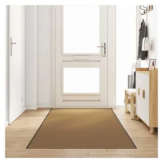 vidaXL Fußmatte 120 x 400 cm Creme/Schwarz