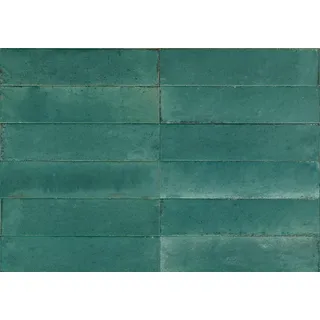 Marazzi Lume Emerald 6x24 cm Dekor Wand Glänzend Strukturiert Lux