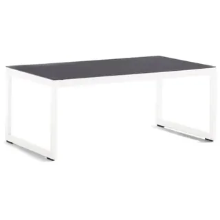 Sieger Loungetisch Gartentisch 110 x 60 x 44 cm Weiß