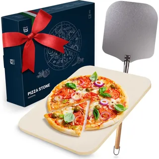 Blumtal Pizzastein 38 x 30 cm Cordierit beige