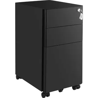 Songmics Berend Aktenschrank 30 x 46 x 59,2 cm Schwarz