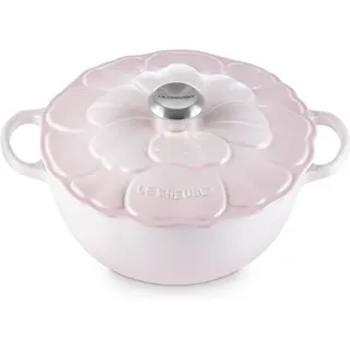 Le Creuset La Marmite Blume aus Gusseisen 26cm 4.1L shell pink