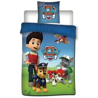 PAW PATROL Bettwäsche -Set 140x200 cm Bettbezug + 63x63 cm Kissenbezug