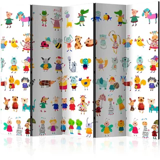 murando - Paravent Raumteiler Innen für Kinder 225x172 cm einseitig auf Vlies-Leinwand Bedruckt Trennwand Spanische Wand Sichtschutz Raumtrenner Home Office Kinderzimmer e-B-0030-z-c
