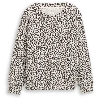 Tom Tailor Sweatshirt Leo-Print Beige M