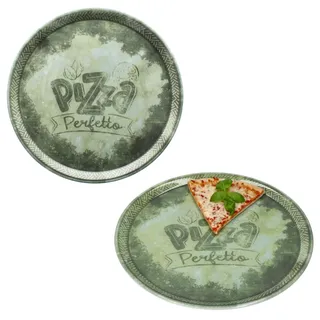 Mambocat Perfetto Pizzateller Ø 31,5 cm grün 2er Set