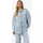 Jeansbluse NOISY MAY NMALVA L/S DENIM SHACKET AZ352LB NOOS Damen Gr XL blau light blau denim Denim/Jeans Obermaterial 100 Baumwolle unifarben Blusen Jeansbluse