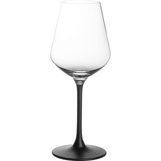 Villeroy & Boch - Manufacture Rock, Rotweinglas-Set, 4-teilig, 380 ml, Kristallglas, klar/schwarz