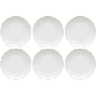 Maxwell & Williams Cashmere Speiseteller Coupe Style Fine Bone China weiß 27 cm 6 teiliges Speiseteller-Set