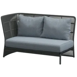 4 Seasons Outdoor Orient Livingsofa 2-Sitzer grau/weiß