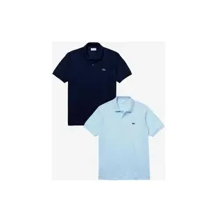 Lacoste Classic Fit L.12.12 Poloshirt dunkelblau/hellblau (2er-Pack) - M