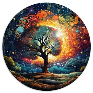 Puzzle für Puzzle-Baum und Planeten, 1000 Teile, Puzzle 26,5 x 26,5 Zoll, Spielspielzeug für Familienpuzzle, Geschenk, einzigartige Heimdekoration und Geschenke