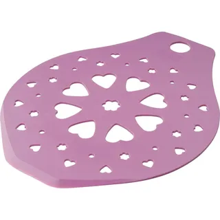 FACKELMANN Backblech Zenker Kuchenheber und Dekorierschablone Easy, Kunststoff rosa