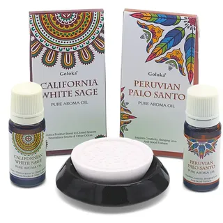 LAVISA Duftöl Duftstein für ätherische Öle, Diffusor, Aromatherapie, Duftlampe, Duftstein Diffusor Aromatherapie Palo Santo Salbei